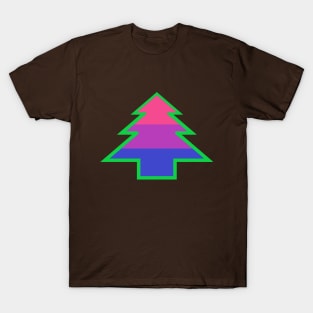 Bisexual/Biromantic Pride: Christmas Tree T-Shirt